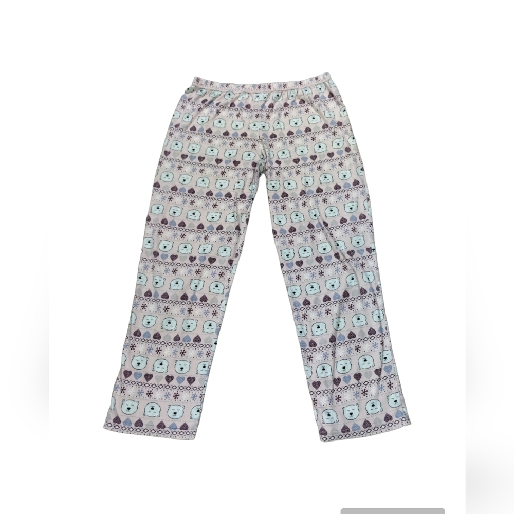 Secret Treasures winter polar bear heart snowflake Pajamas PJ loungewear